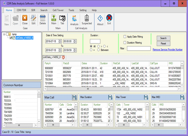 Mobile CDR Analysis Windows 11 download