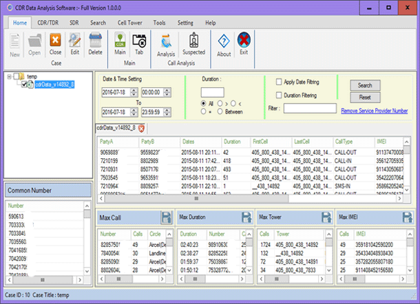 Windows 10 Mobile CDR Analysis full