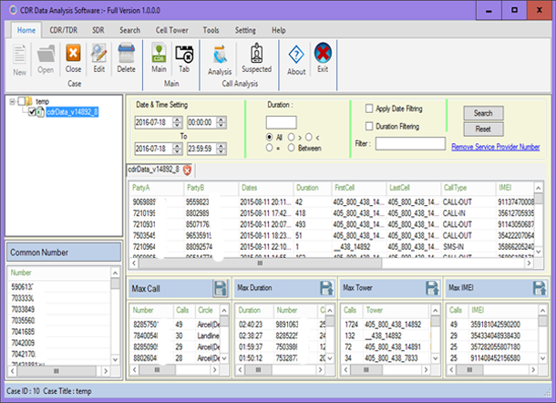 ATS CDR Analyzer software