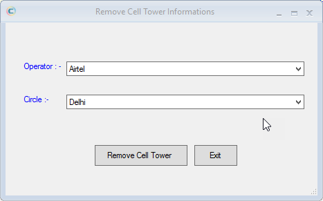 CDR Data Analysis Remove Cell Tower Information