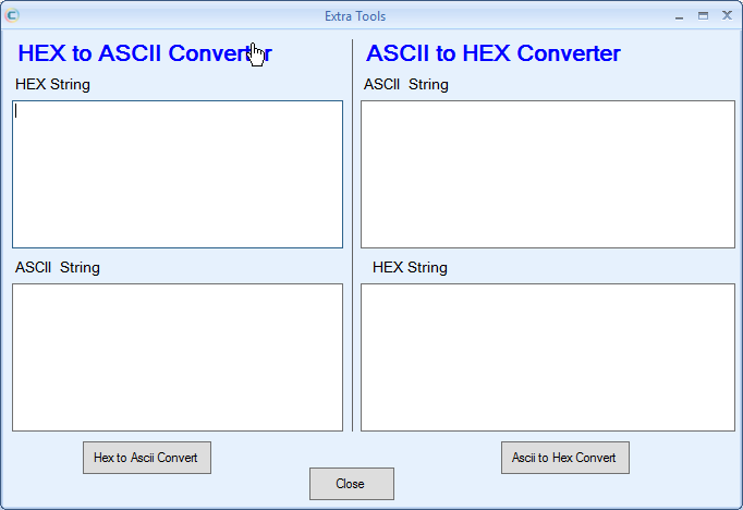 Ascii to Hex Conversion & Hex to ASCII Conversion