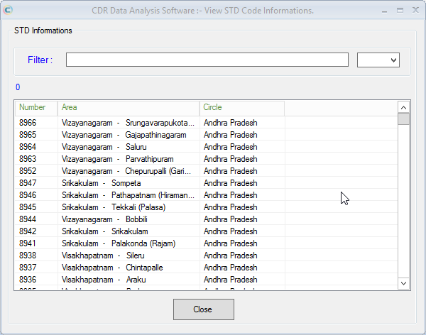 Trace SDR Code Informations